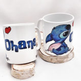 Tazza Stitch Cuore dipinta a mano - Frypperi