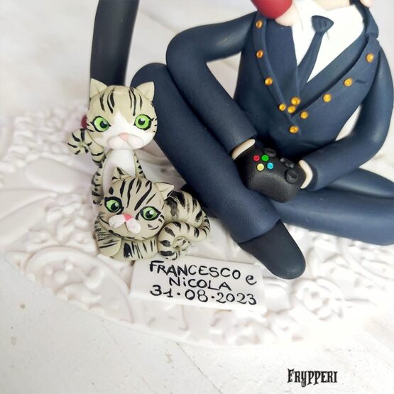 Cake Topper Ballerino Gatti