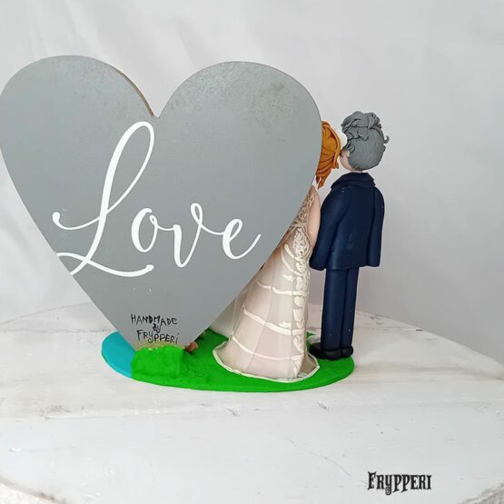 Cake Topper Famiglia Cuore Personalizzato