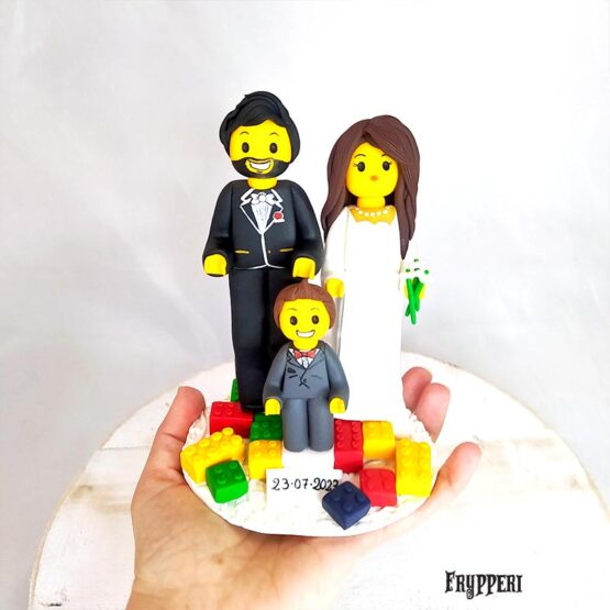 Cake Topper Famiglia Lego Personalizzato