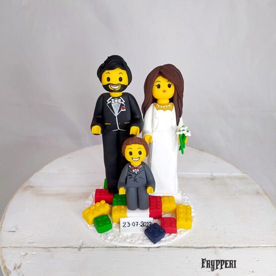 Cake Topper Famiglia Lego Personalizzato