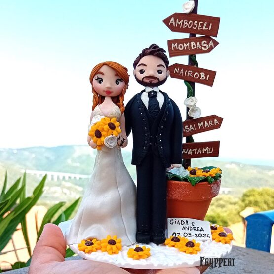 Cake Topper Girasoli Personalizzato