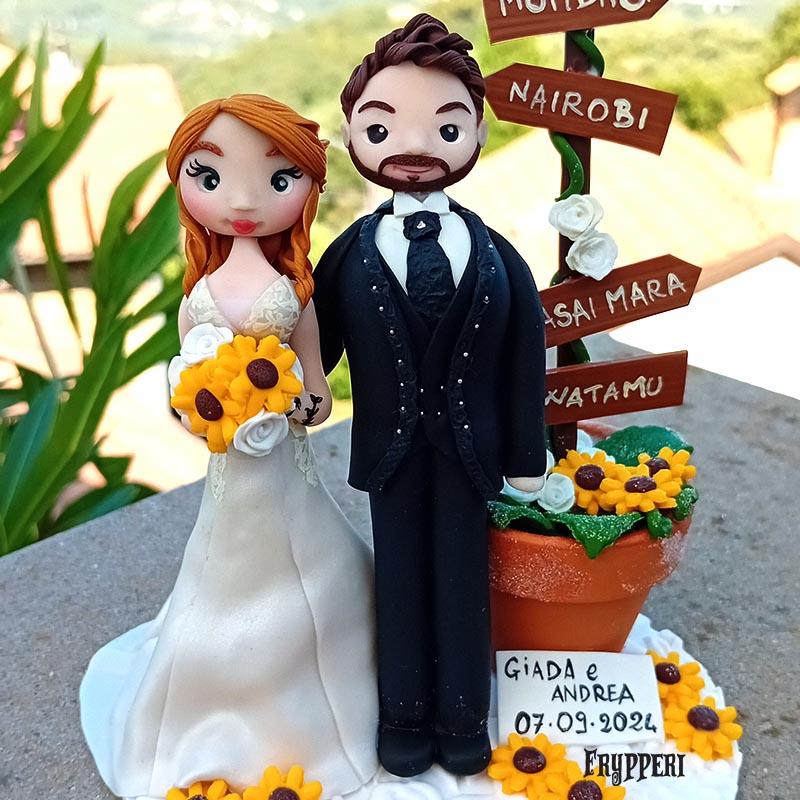 Cake Topper Girasoli Personalizzato