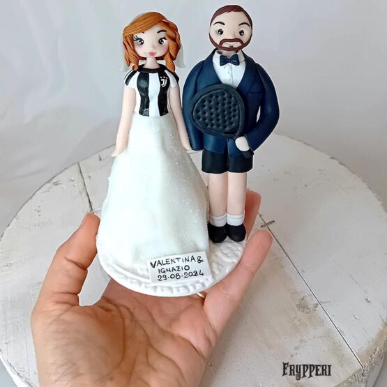 Cake Topper Padel e Juve Personalizzato