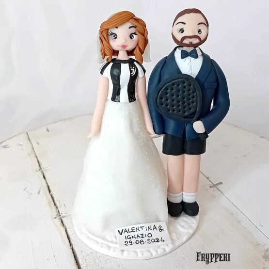 Cake Topper Padel e Juve Personalizzato