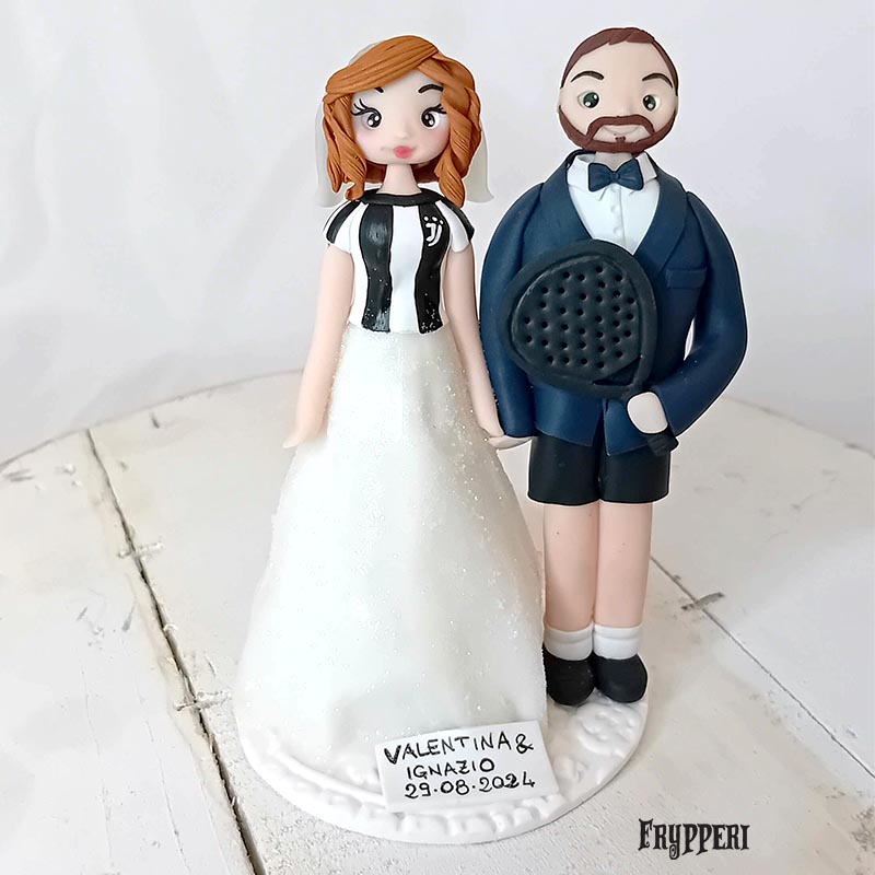 Cake Topper Padel e Juve Personalizzato