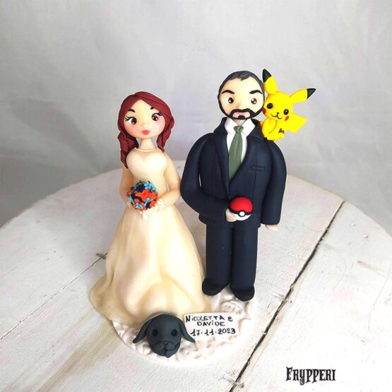 Cake Topper Pikachu Pokemon Personalizzato